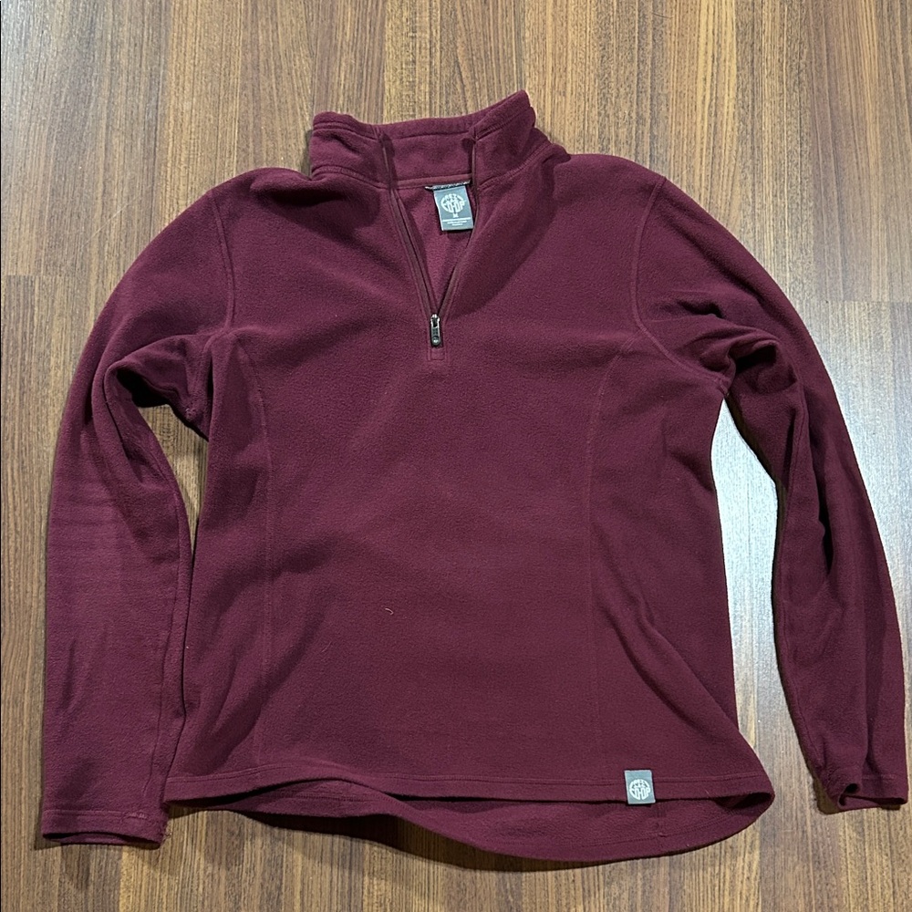 REI Women's Quarter-Zip Fleece Pullover - Burgundy